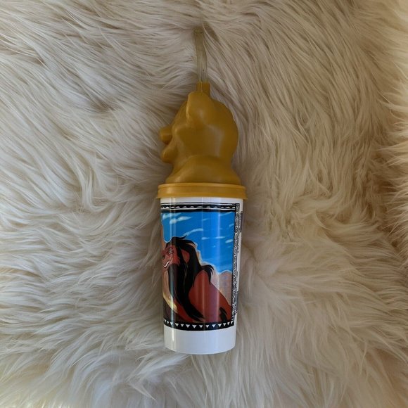 LION KING Coca Cola Simba Nala Scar Cup Tumbler Vintage Walt Disney 90s Lot of 2 - Picture 11 of 16